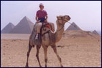 Patricia Gott on camel