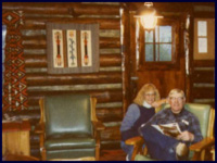 Author Patricia Gott and Glenn Fales at Rimrock Ranch.