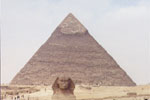Great Sphinx of Giza and Middle Pyramid